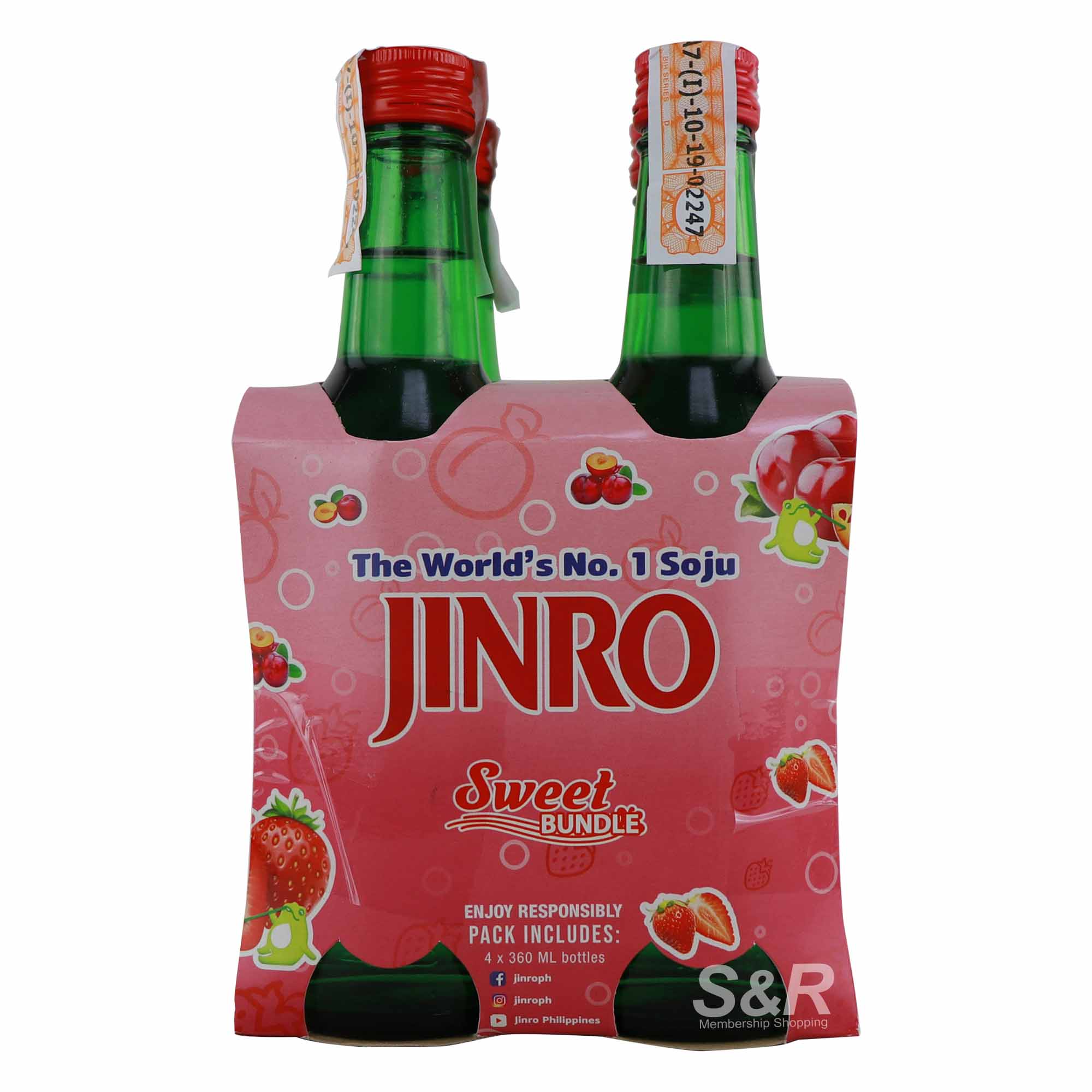 Jinro Sweet Bundle 4 bottles Jinro Sweet Bundle 4 bottles